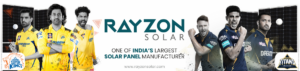 Sports Marketing for Rayzon Solar via CSK and GT